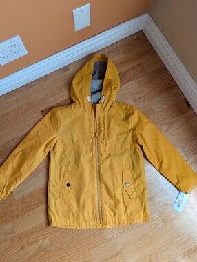 Cat & Jack Yellow Hooded Kids Raincoat
